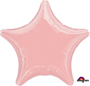 Anagram Star Metallic Pearl Pastel Pink 45cm