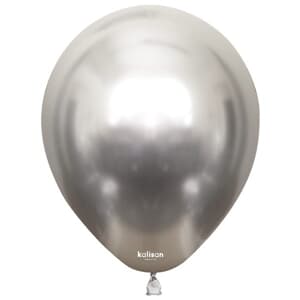 Kalisan Mirror Chrome Silver 12cm (5iin) Latex Balloon
