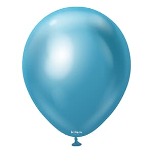 Kalisan Mirror Chrome Blue 45cm (18iin) Latex Balloon 25cnt