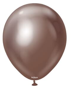 Kalisan Mirror Chrome Chocolate 45cm (18iin) Latex Balloon 25ct
