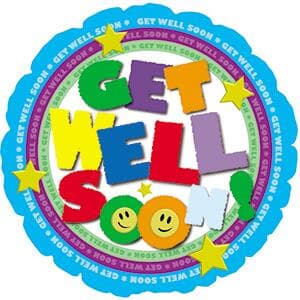 Get Well Colourful Foil 23cm