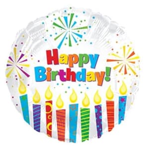 Happy Birthday Sparkling Candles Foil balloon 11cm