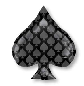 Black Spades Foil Balloons45cm