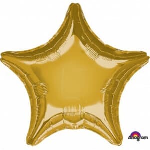 23cm Foil Star Gold