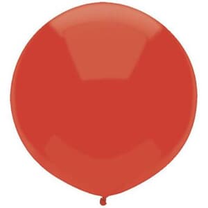 BSA 17" 43cm Round Outdoor Latex Balloons Real Red