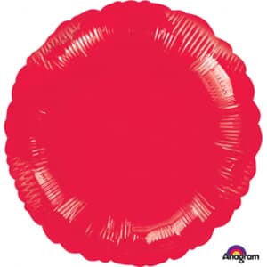 Anagram Circle Metallic Red 45cm