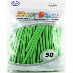 Sempertex 260s Fashion Lime Green Modelling Balloons 50 pack