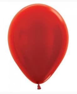 Sempertex Metallic Red Latex Balloon 5" (12cm)