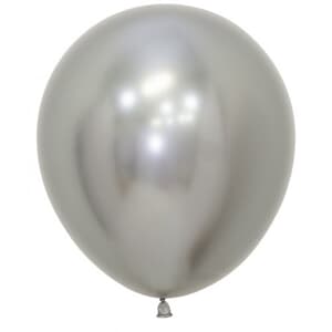 Sempertex Reflex Silver Latex Balloons 5" (12cm)