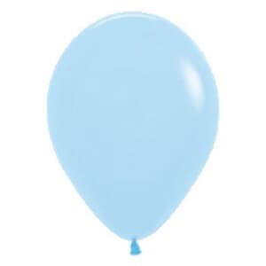 Sempertex Pastel Matte Blue Latex Balloon 30cm