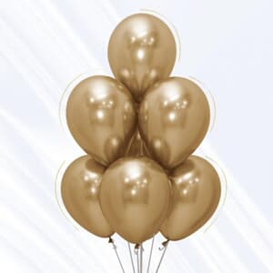 Sempertex Reflex Gold Latex Balloon 30cm