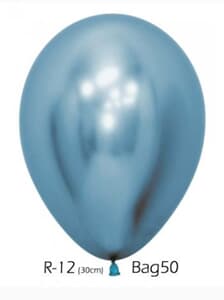 Sempertex Reflex Blue Latex Balloon 30cm