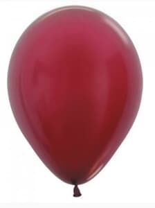 Sempertex Metallic Burgundy Latex Balloon 30cm