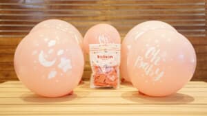 Kalisan Oh Baby Pink Printed Latex Balloon 30cm (12iin)