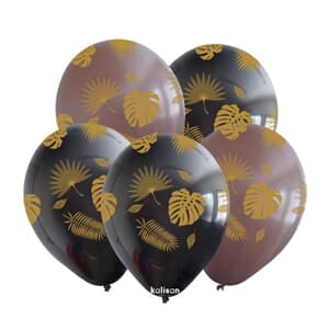 Kalisan Tropical Leaves Printed Latex Balloons 30cm (12iin)