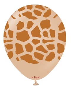 Kalisan Safari Giraffe Print Desert Sand 30cm (12") Latex 25ct