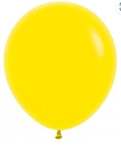 Sempertex Fashion Yellow Latex Balloon 46cm