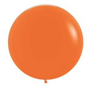 Sempertex Orange Round Latex Balloon 60cm