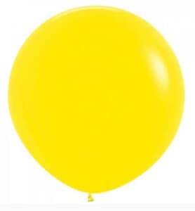 Sempertex Fashion Yellow Latex Balloon 90cm