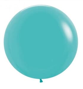 Sempertex Fashion Caribbean Blue Latex Balloon 90cm