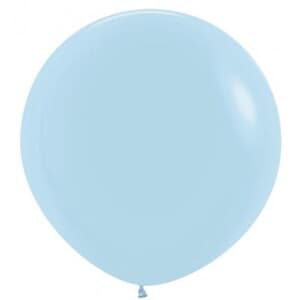 Sempertex Pastel Matte Blue Latex Balloon 90cm