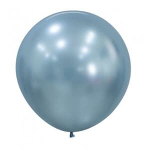 Sempertex Silk Artic Blue Latex Balloon 60cm Pack of 3