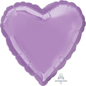 Anagram Heart Pearl Lavender 45cm