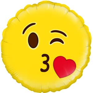 Oaktree Blow a Kiss Emoji 45cm Foil.