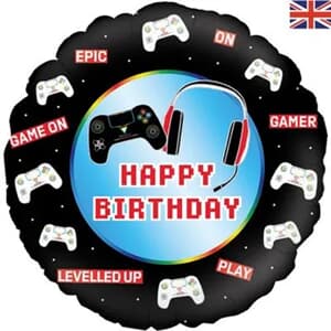 Oaktree Controller Happy Birthday Holographic 45cm Foil