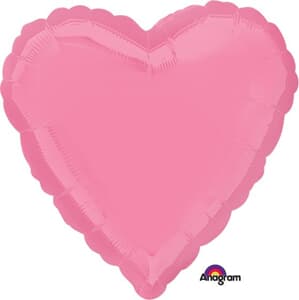 Anagram Heart Bright Bubble Gum Pink 45cm