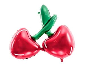 Party Deco Foil Balloon Red Cherry Pair 88x73cm
