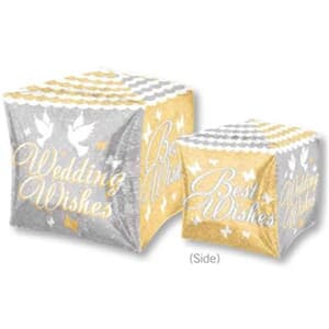 Cubez Shimmering Wedding Wishes 38cm x 38cm