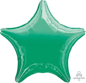 Anagram Star Metallic Green 45cm