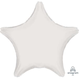 Anagram Stars Metallic White 45cm