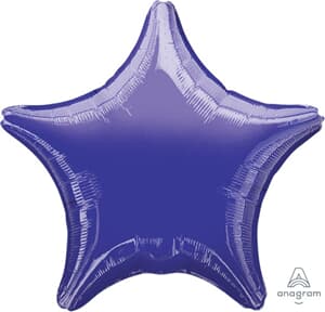 Anagram Star Metallic Purple 45cm