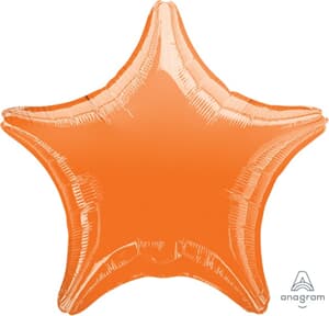 Anagram Star Metallic Orange 45cm