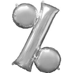Symbol % Silver 40.5cm