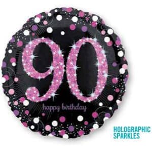 Pink Celebration 90 Holographic Sparkles 45cm