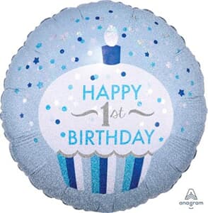 1st Birthday cupcake Boy 45cm
