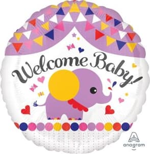 Welcome Baby Elephant Streamers 43cm NEW