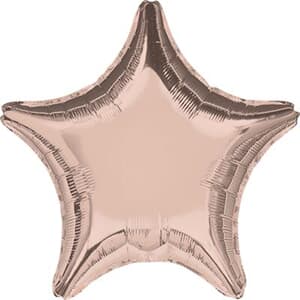 Star Metallic Rose Gold 45cm Packaged