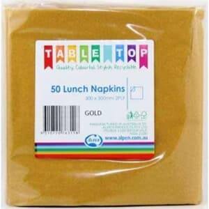 Alpen Lunch Napkins Gold 2ply