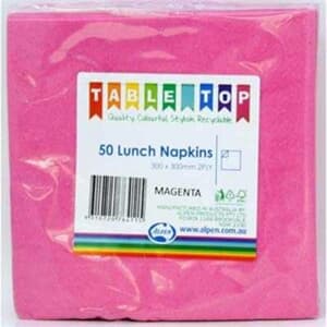 Alpen Lunch Napkins Magenta 2ply