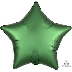 Anagram Star Satin Luxe Emerald Green 45cm