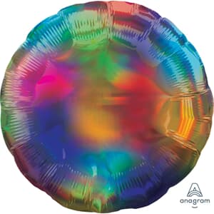 Anagram CIrcle Holographic Iridescent Rainbow 45cm