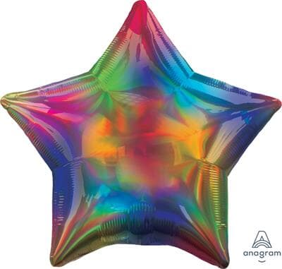 Anagram Star Holographic Iridescent Rainbow 45cm