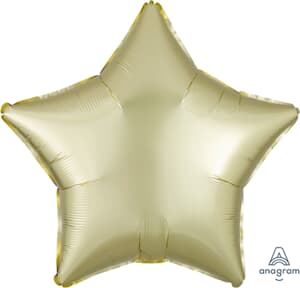 Anagram Star Satin Luxe Pastel Yellow 45cm