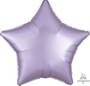 Anagram Star Satin Luxe Pastel Lilac 45cm