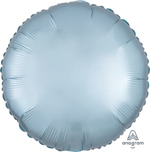 Anagram Circle Satin Luxe Pastel Blue 45cm