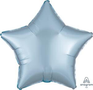 Anagram Star Satin Luxe Pastel Blue 45cm